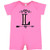 inktastic Letter L Monogram Tribal Arrow Infant Romper 6 Months Raspberry 34359