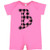 inktastic Pink Buffalo Plaid Initial B Infant Romper 24 Months Raspberry 3c8b7