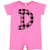 inktastic Pink Buffalo Plaid Initial D Infant Romper Newborn Raspberry 3c8b9
