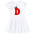 inktastic Cute Lady Bug Initial D Infant Dress 18 Months White 3ca93