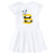 inktastic Cute Bee Initial B Infant Dress 24 Months White 3cae4
