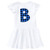 inktastic Blue Buffalo Plaid Initial B Infant Dress 12 Months White 3cafe