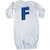 inktastic Blue Buffalo Plaid Initial F Newborn Layette White 3cb02