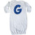 inktastic Blue Buffalo Plaid Initial G Newborn Layette White 3cb03