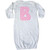 inktastic Cute Pink Chevron Initial B Newborn Layette White 3cb66