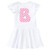 inktastic Cute Pink Chevron Initial B Infant Dress 24 Months White 3cb66