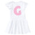 inktastic Cute Pink Chevron Initial G Infant Dress 18 Months White 3cb6b