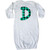 inktastic Teal Plaid Initial D Newborn Layette White 3cbf9