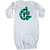 inktastic Teal Plaid Initial G Newborn Layette White 3cbfc