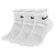 Nike Unisex Everyday Cushion Ankle Training Socks (3 Pair) (White/Black, L)