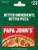 Papa John's Pizza 25 Gift Card