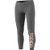 adidas Essentials Linear Tights-Women's Training XS Dark Grey Heather/Glow Pink