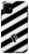 iPhone 11 Monogram Letter F Black and White Striped Case