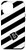 iPhone 12 Pro Max Monogram Letter B Black and White Striped Case