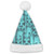 Llama Head Cute Santa Hat Christmas Santa Hat Short Plush with White Cuffs Plush Fabric Christmas Hat for Adults 2PCS
