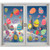 4 Sheets Easter Window Stickers, Easter Eggs Decals Easter Decorations Window Clings Decals Decor Easter Window Clings Stickers for Easter Party Decorations Supplies