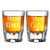His One and Her Only Engraved Barcraft Fluted Shot Glass Set