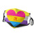 Unisex Face Mask Adjustable Nonbinary Pan Polyamorous Pride Flag Replaceable Filter Balaclavas Black