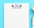 Monogrammed notepad, Personalized Monogrammed notepad, Personalized Notepad Set, Monogrammed Letter writing paper, size 5.5in x 8.5in, 50 sheets