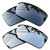 SEEABLE Premium Polarized Mirror Replacement Lenses for Oakley Gascan Sunglasses - Black Chrome MirrorPlusSilver Mirror
