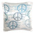 3dRose pc_108946_1 Inspirational Words with Peace Signs - Pillow Case, 16 by 16"