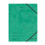Herlitz Colorspan A4 Elastic Folder - Green (5 Pieces)