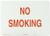 Brady 42695 14" Width x 10" Height B-555 Aluminum, Red on White "No Smoking" Sign