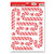Beistle Candy Cane Clings, 12-Inch by 17-Inch Sheet