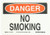 Brady 116138 10" Width x 7" Height B-563 Plastic, Red And Black On White Color Sustainable Safety Sign, Legend "Danger No Smoking"