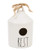 Rae Dunn 2020 Round Rest Bird Birdhouse with Two Birds Icon on Back