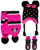 Disney Girls' Insulated Snow Glove Set  Minnie Mouse or Frozen Winter Hat, Scarf, and Mitten or Gloves (Toddler/Little Kid), Size Age 2-4, Minnie Mitten