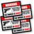 2nd Amendment Handgun Pistol Gun Owners Warning Security Sticker Decal 10002