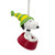 Hallmark Christmas Ornament Peanuts Snoopy Sledding in Dog Bowl