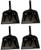 Impact Products 4212-90 12" Black Metal HD Dust Pan - Quantity 4
