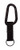 Rothco Jumbo 80MM Carabiner with Web Strap Key Ring, Black