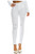 TwiinSisters Women's High Rise Stretch Destroyed Ripped Color Skinny Pants Jeans Multi Styles (1X, White  rjh838)