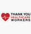 Set of 3 -Decals Thank You Healthcare Workers Sticker