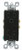 Leviton 5325-E 15 Amp, 125 Volt, Decora Duplex Receptacle, Residential Grade, Grounding, Ebony