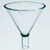 Funnel, Short stem, Glass - 100 mm. - 1 Ea.-