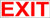 Exit Glow-in-Dark Sign, 14x5 in. Aluminum for Enter/Exit by ComplianceSigns