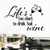 wwttoo Life is Too Short to Drink Bad Wine Word Vinyl Wall Stickers Home Decoration Art Wall Decals 66X43Cm