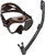 Cressi Scuba Diving Snorkeling Freediving Mask Snorkel Set, Brown Camo