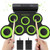 YISSVIC Electronic Drum Set Roll Up Drum Pad Midi Drum Kit Foldable Portable with Headphone Jack Built-in Speaker Foot Pedals Drum Sticks for Kids or Beginner
