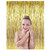 ShiDianYi 3FTx8FT-Gold-Foil Fringe Curtain,Party Fringe Backdrop,Sequin Wedding Backdrops,Fringe Curtain for Tassel Garland,Tinsel Foil,Metallic Curtain