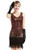 BABEYOND Women's Flapper Dresses 1920s V Neck Beaded Fringed Great Gatsby Dress