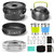 Odoland 15pcs Camping Cookware Mess Kit, Non-Stick Lightweight Pot Pan Kettle Set with Stainless Steel Cups Plates Forks Knives Spoons for Camping, Backpacking, Outdoor Cooking and Picnic