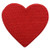 Heart Love Couple Iron on Patches Embroidered Red