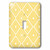 3dRose lsp_201720_1 Yellow Diamond Geometric Pattern Single Toggle Switch