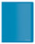 Dohe 91381  Polypropylene Folder with 10 Sleeves, Flexible, Blue.