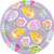 Lilac Easter Round Dessert Plates - 8 Pcs